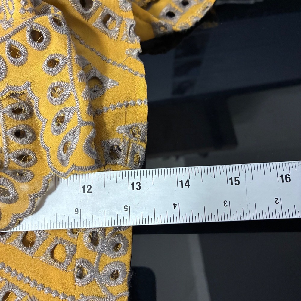 Jen's Pirates Booty Maxi Dress Flamenco Maxi Dress in Citrine Mariachi Eyelet - Picture 7 of 10